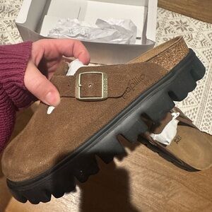 NWT Birkenstock Papillo Chunky Boston Clogs